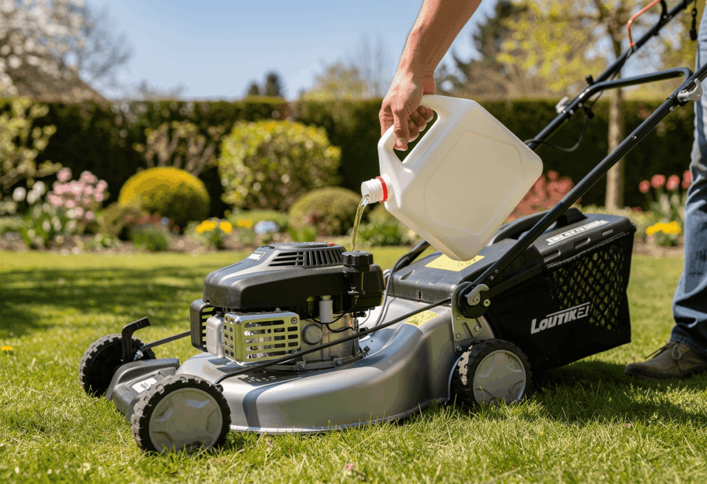 Comment faire le plein de sa tondeuse sans risquer la panne