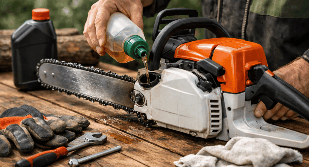 Comment bien lubrifier sa tronçonneuse