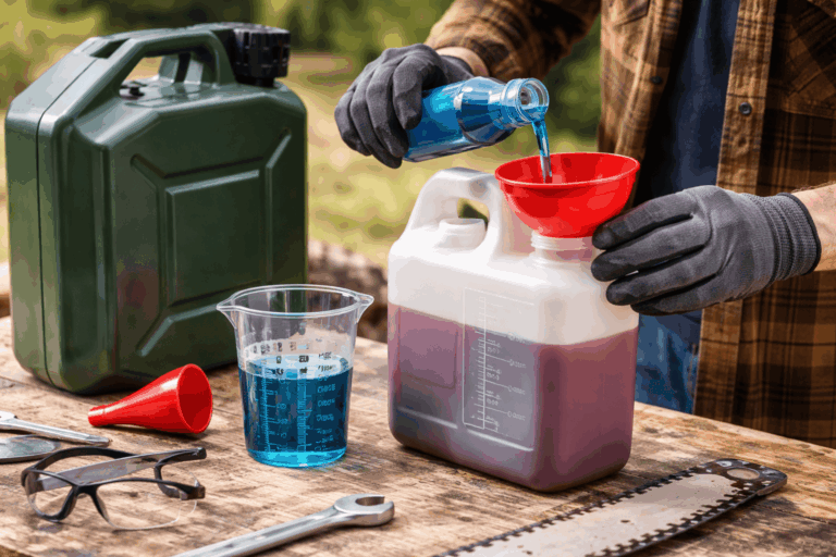 Comment faire le mélange 2 temps pour sa tronçonneuse