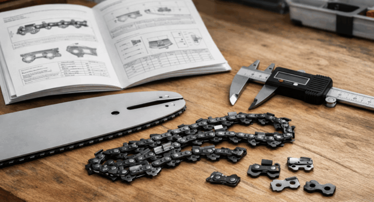 Les 3 critères de compatibilité indispensables pour choisir sa chaîne de tronçonneuse