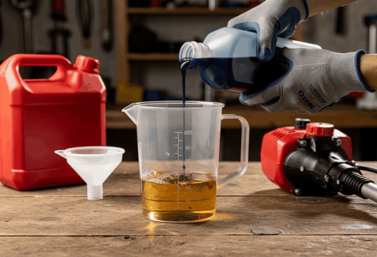 comment proceder au mélange 2 temps pour débroussailleuse