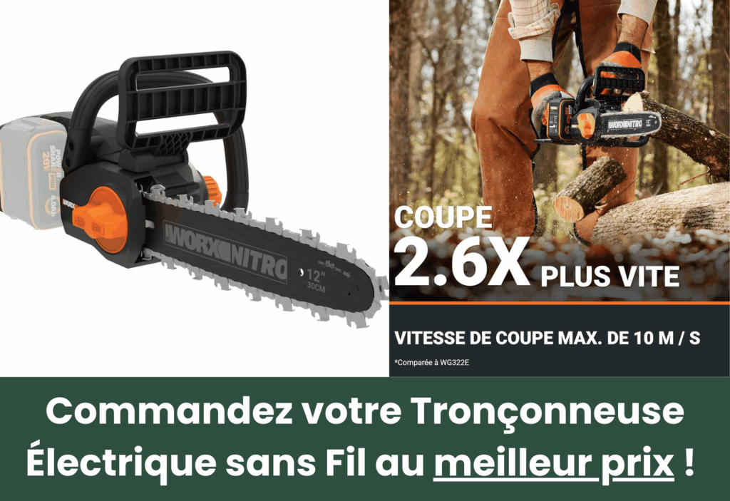 meilleure tronçonneuse électrique sans fil Worx