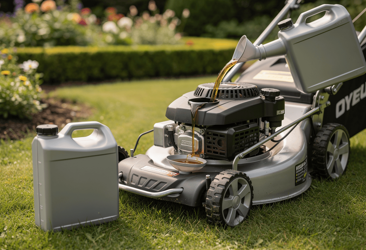Pourquoi l’huile est essentielle dans un moteur de tondeuse 4 temps
