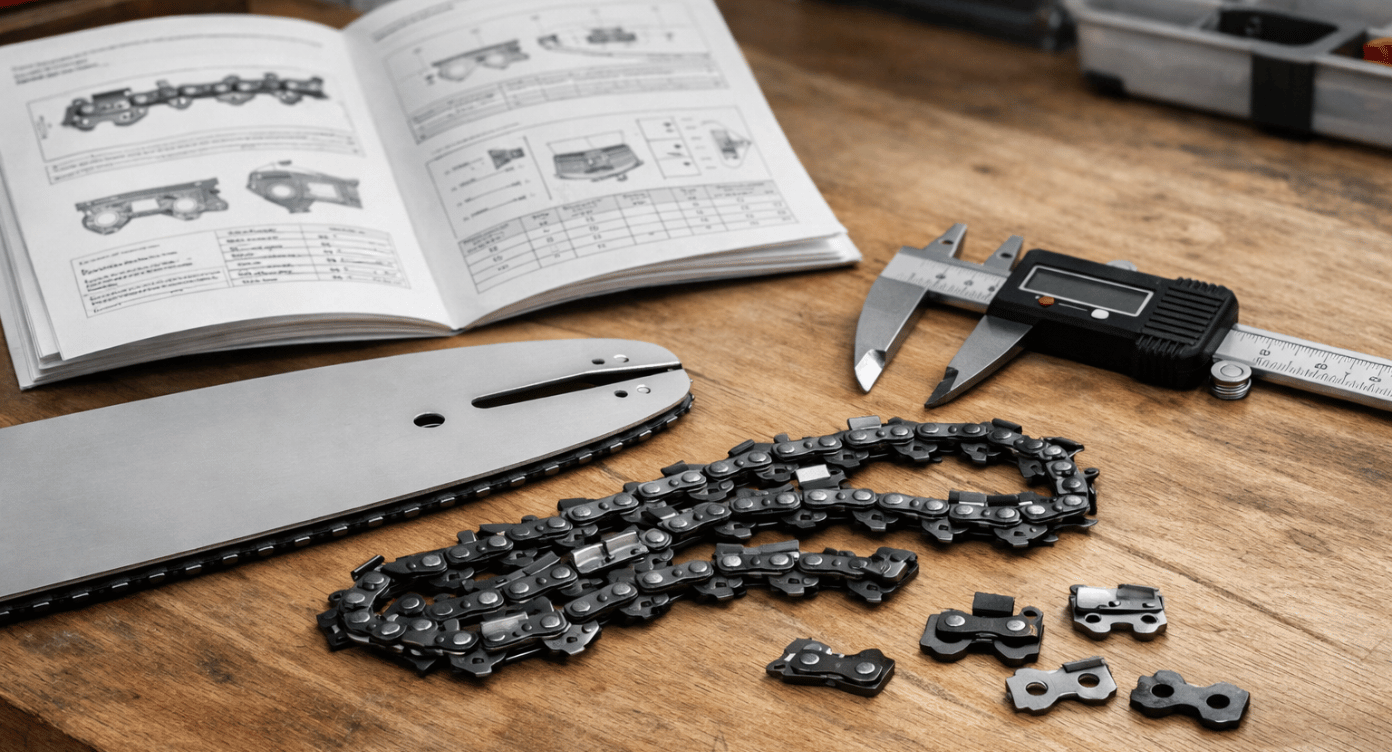 Les 3 critères de compatibilité indispensables pour choisir sa chaîne de tronçonneuse