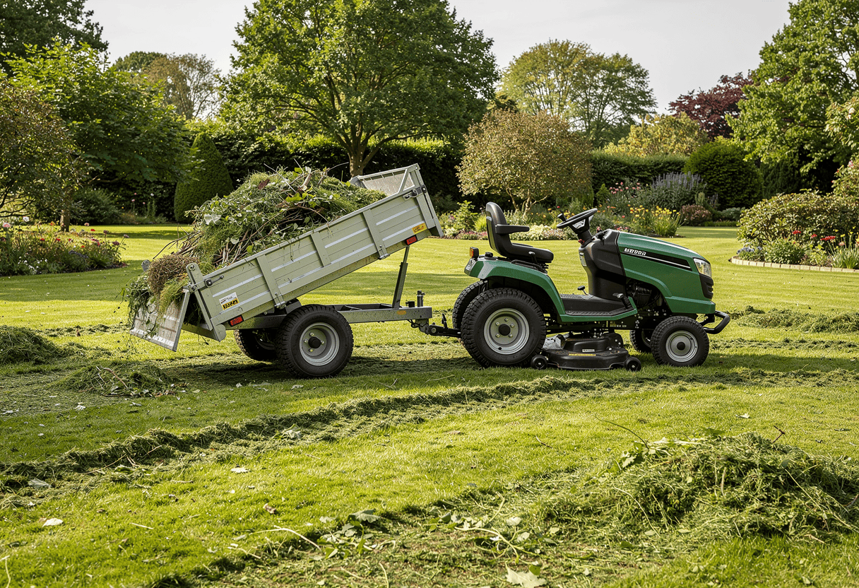Pourquoi utiliser une remorque avec un tracteur tondeuse
