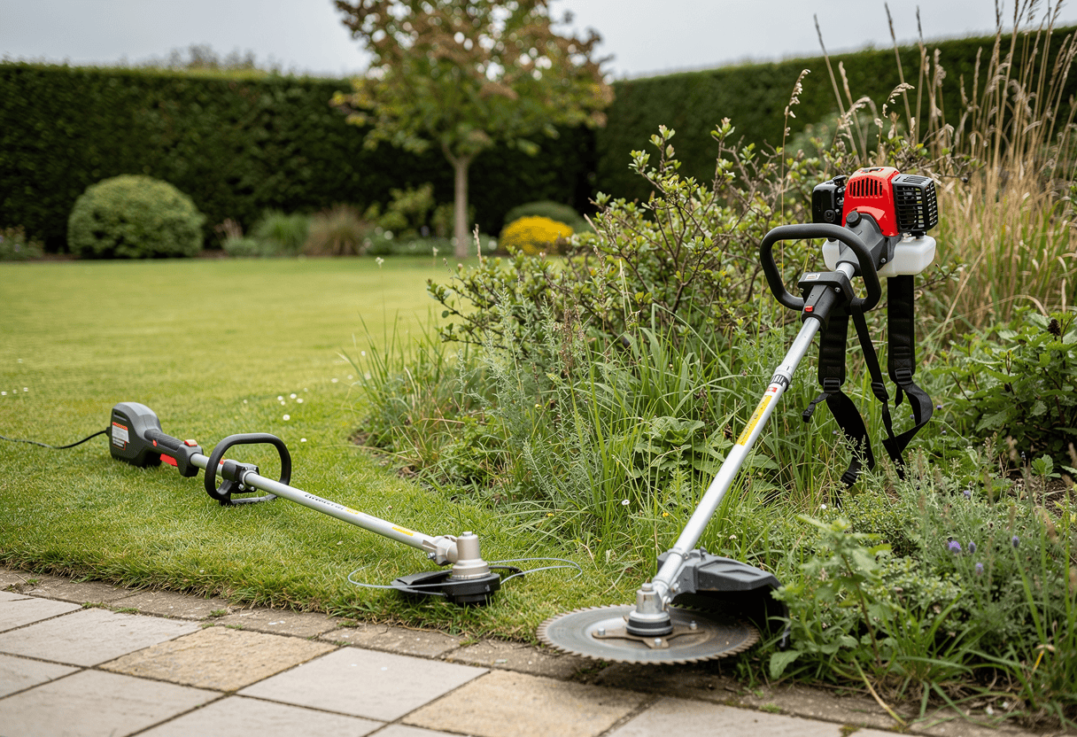 la différence entre un coupe-bordure et une débroussailleuse