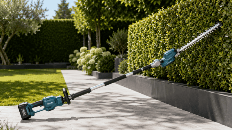 Outil de jardinage taille haie sur perche makita