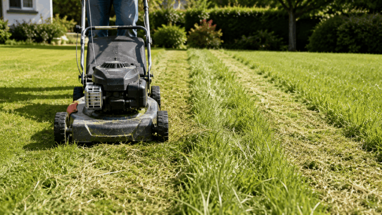 ma tondeuse coupe mal et laisse de l'herbe,que faire