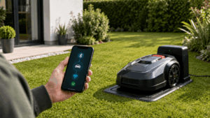 Connexion du robot tondeuse au smartphone